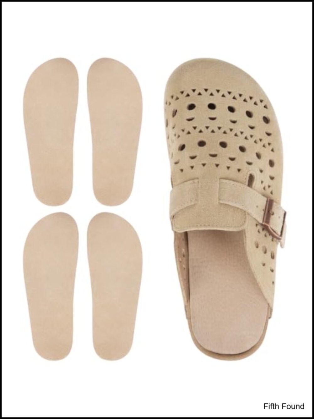 Pigskin Cushion Insoles for Clogs Mules Anti Slip Self Adhesive Comfort Shoe